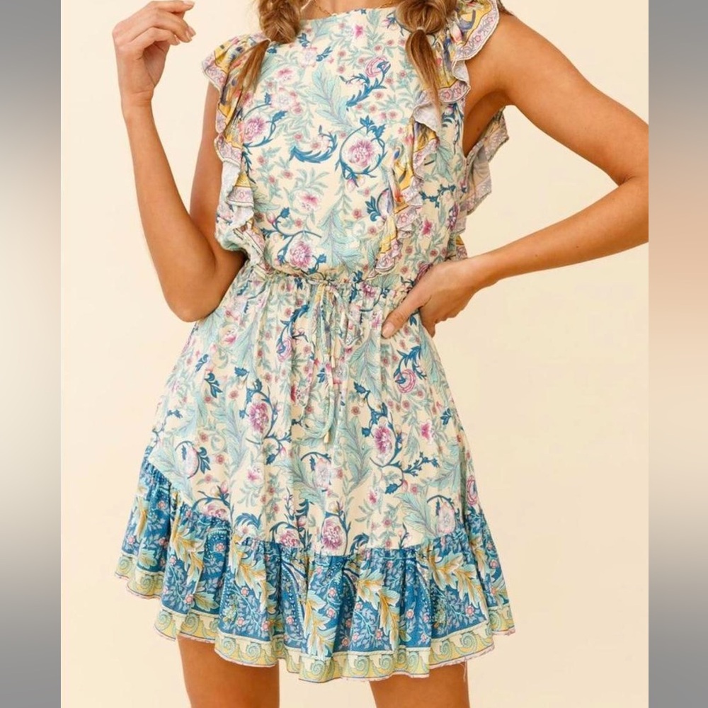 Indikah by Angel biba NWT Floral dress